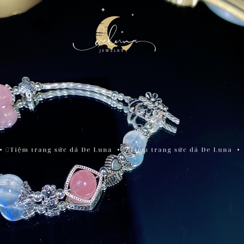 Vòng Tay Rose Quartz De Luna