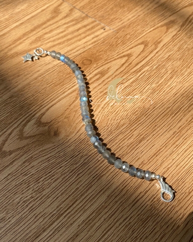 Vòng Tay Darkness Labradorite 6mm De Luna