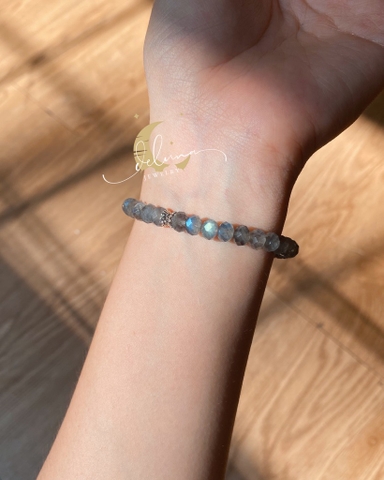 Vòng Tay Darkness Labradorite 6mm De Luna