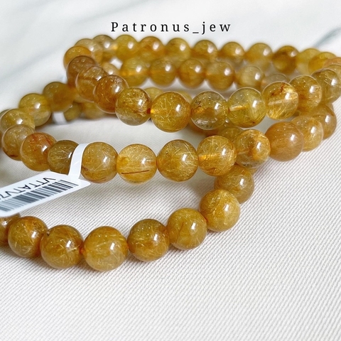 Vòng Tay Thạch Anh Tóc Vàng 8mm De Luna