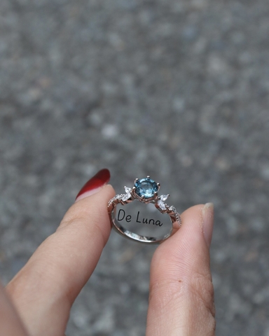 Nhẫn Poseidon Đá Topaz London