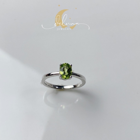 Nhẫn Simple Peridot Oval