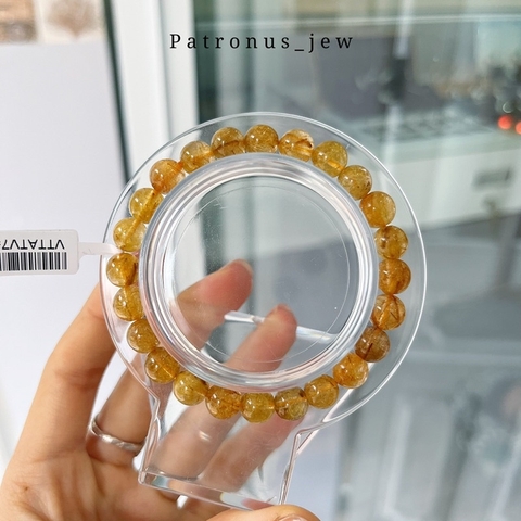 Vòng Tay Thạch Anh Tóc Vàng 8mm De Luna