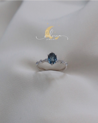 Nhẫn Princess Topaz London De Luna