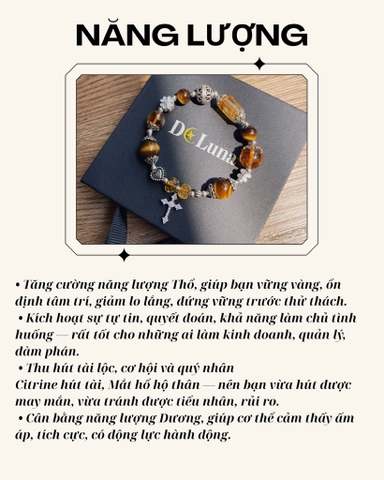 Vòng Tay Kiên Định Citrine