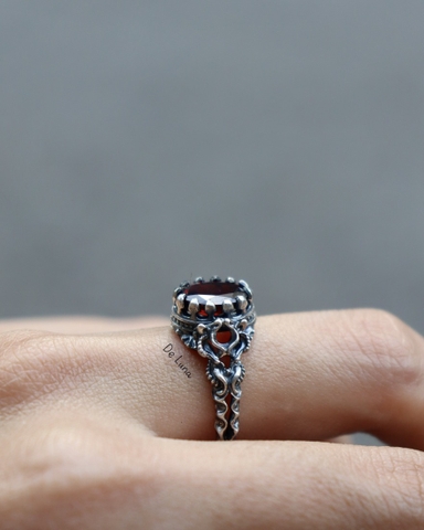 Nhẫn Cổ Điển Đá Thiên Nhiên De Luna Jewelry