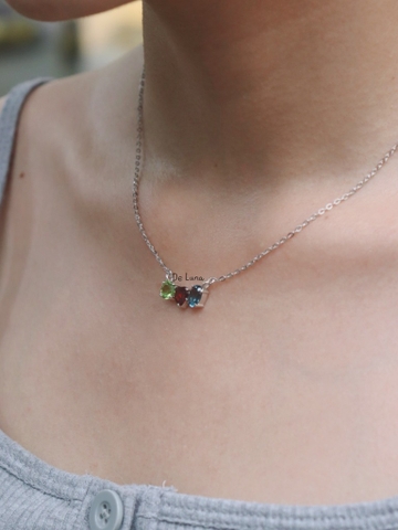 [CUS] Dây Chuyền ThreeStone De Luna