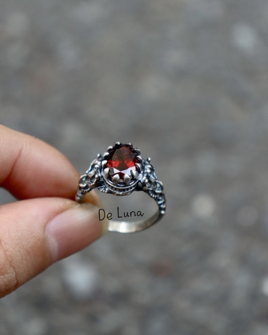 Nhẫn Cổ Điển Đá Thiên Nhiên De Luna Jewelry