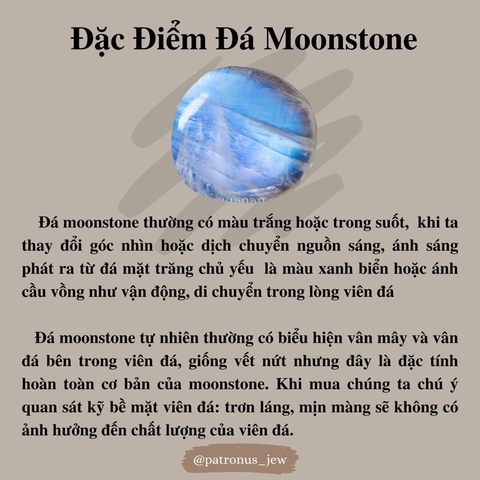 Bông Tai Moonstone De Luna