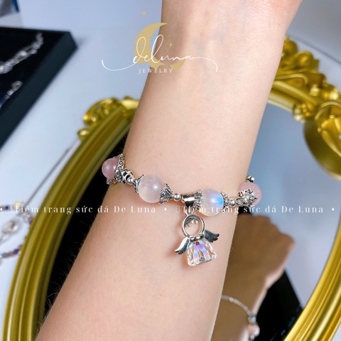 Vòng Tay Rose Quartz De Luna