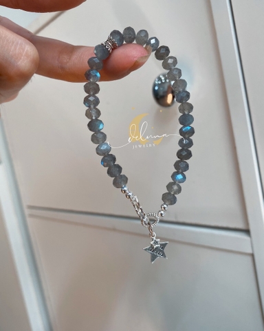 Vòng Tay Darkness Labradorite 6mm De Luna
