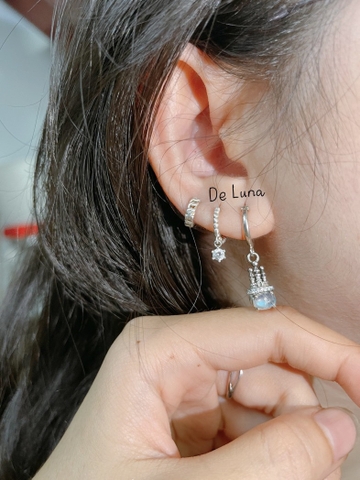 Bông Tai Treo Castle Moonstone