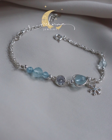 Vòng Tay Sweetheart Aquamarine De Luna