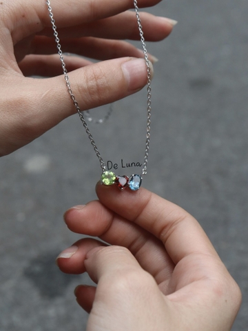 [CUS] Dây Chuyền ThreeStone De Luna