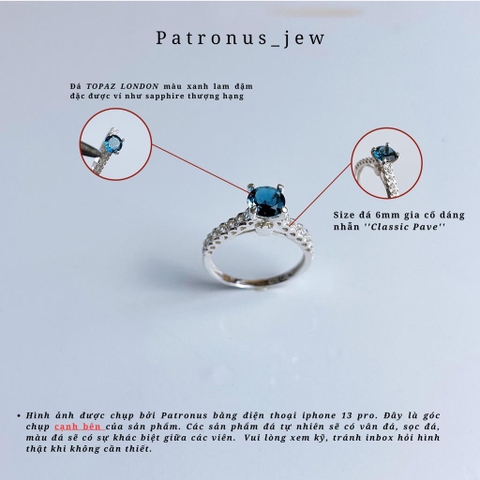 Nhẫn Topaz Venus T De Luna