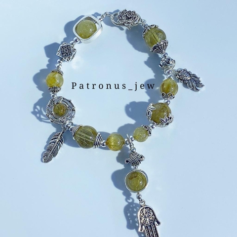 Vòng Tay Thạch Anh Tóc Vàng 9A De Luna