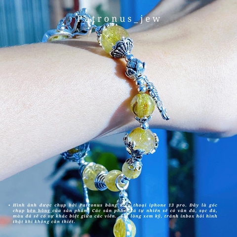 Vòng Tay Thạch Anh Tóc Vàng 9A De Luna