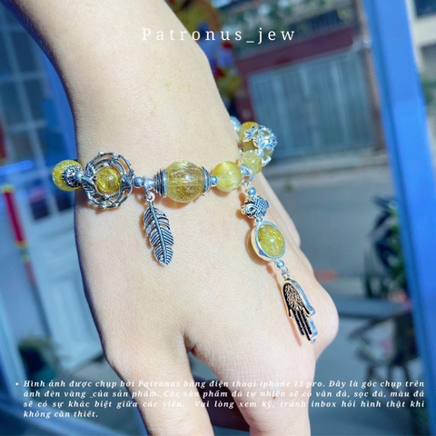 Vòng Tay Thạch Anh Tóc Vàng 9A De Luna