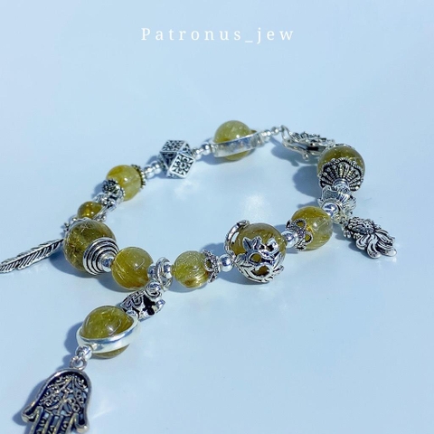 Vòng Tay Thạch Anh Tóc Vàng 9A De Luna