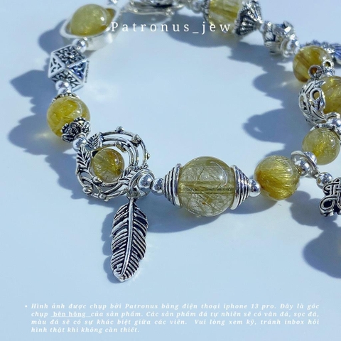 Vòng Tay Thạch Anh Tóc Vàng 9A De Luna