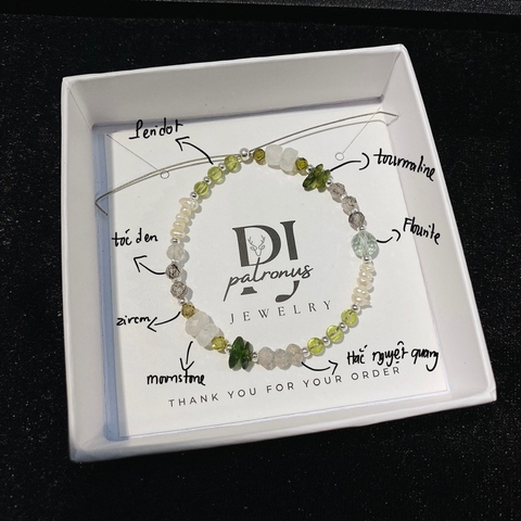 Vòng Tay Đá Nhí Thiên Nhiên Phối Ngẫu Nhiên De Luna