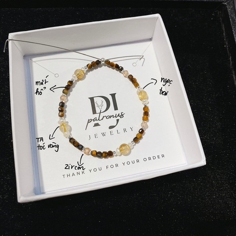 Vòng Tay Đá Nhí Thiên Nhiên Phối Ngẫu Nhiên De Luna