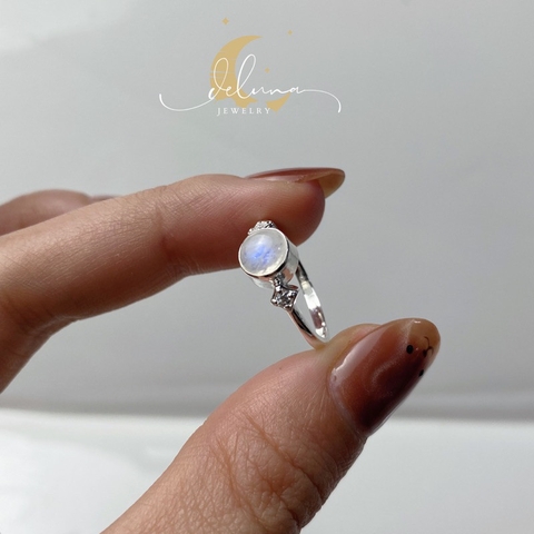 Nhẫn Moonstone Simple De Luna