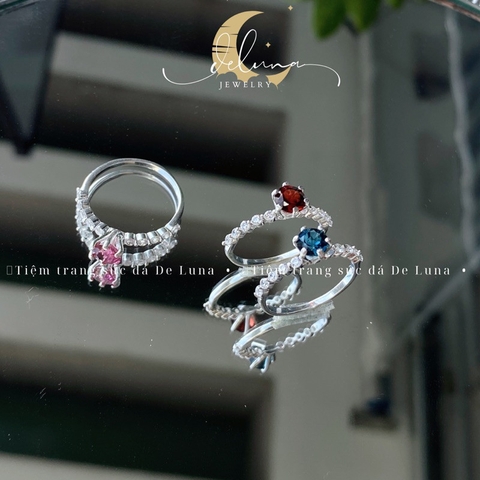 Nhẫn Diana Đá Thiên Nhiên NDM24A De Luna
