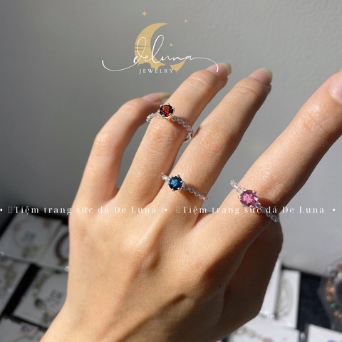 Nhẫn Diana Đá Thiên Nhiên NDM24A De Luna