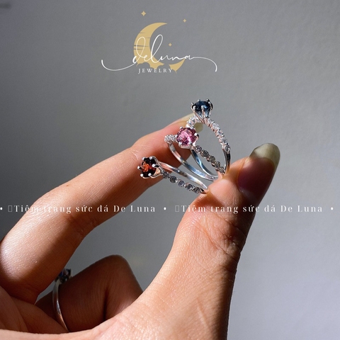 Nhẫn Diana Đá Thiên Nhiên NDM24A De Luna