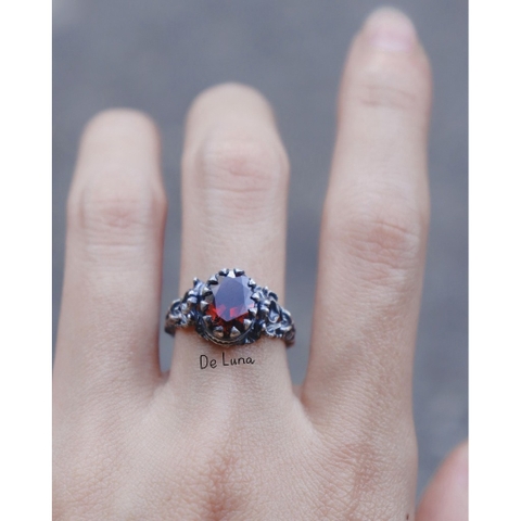 Nhẫn Cổ Điển Đá Thiên Nhiên De Luna Jewelry