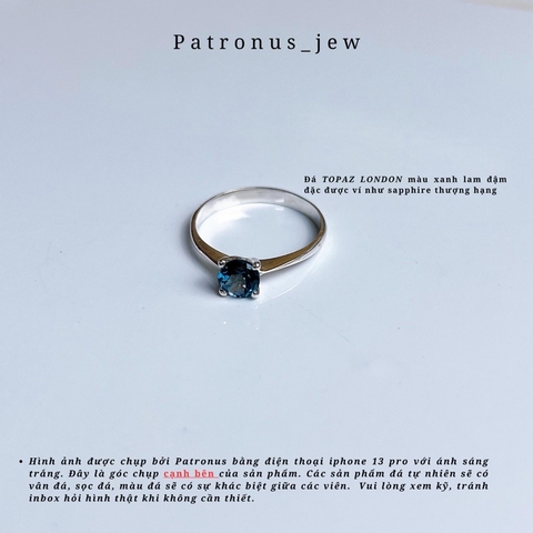 Nhẫn Đá Nhiên Nhiên Simple De Luna