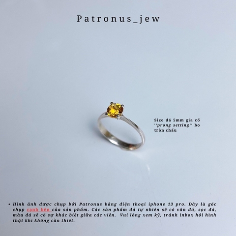 Nhẫn Đá Nhiên Nhiên Simple De Luna