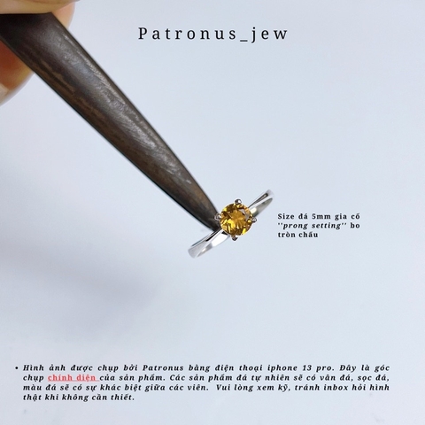 Nhẫn Đá Nhiên Nhiên Simple De Luna