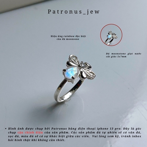 Nhẫn Dragonfly Giọt Nước Facet De Luna