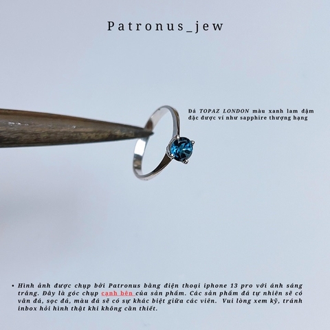 Nhẫn Đá Nhiên Nhiên Simple De Luna