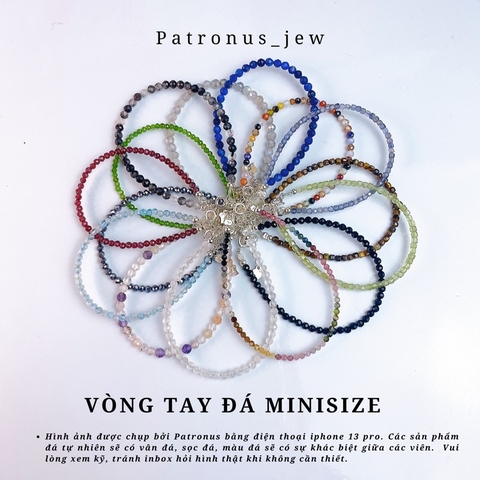 Vòng Tay Birthstone Đá Minisize De Luna