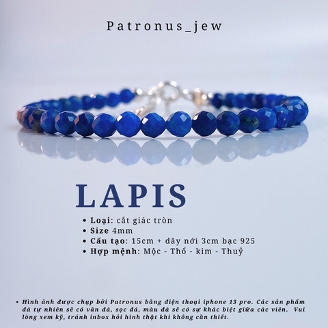 Vòng Tay Birthstone Đá Minisize De Luna