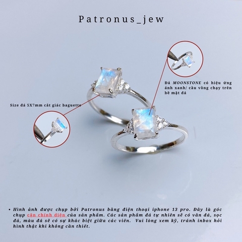 Nhẫn Cắt Giác Baguette De Luna