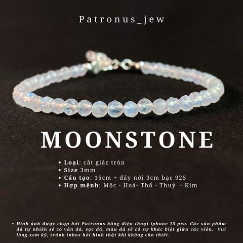 Vòng Tay Birthstone Đá Minisize De Luna