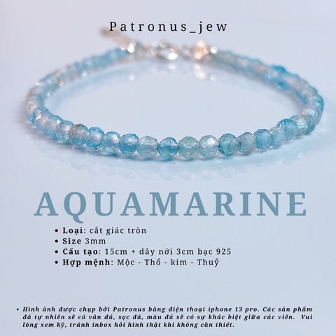 Vòng Tay Birthstone Đá Minisize De Luna