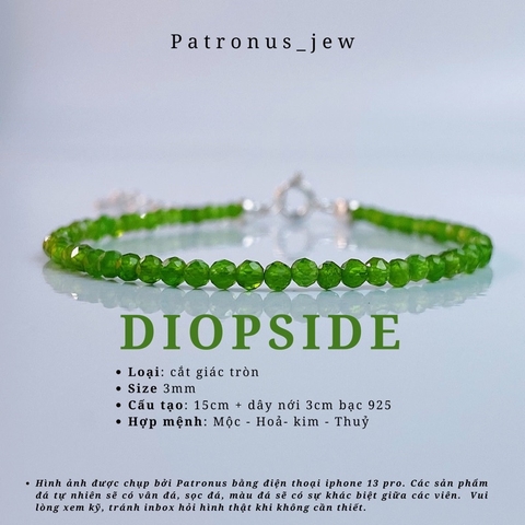 Vòng Tay Birthstone Đá Minisize De Luna