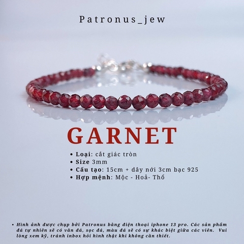 Vòng Tay Birthstone Đá Minisize De Luna