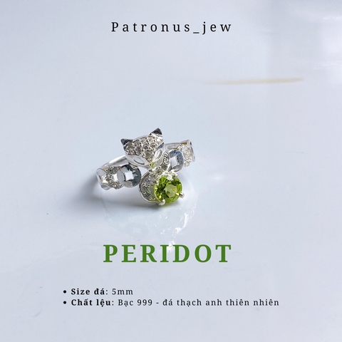 Nhẫn Dáng Hồ Ly Ôm Đá De Luna