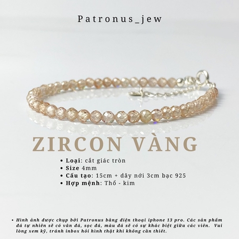 Vòng Tay Birthstone Đá Minisize De Luna