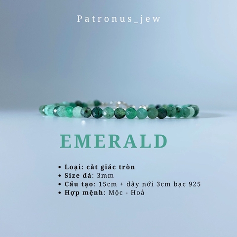 Vòng Tay Birthstone Đá Minisize De Luna