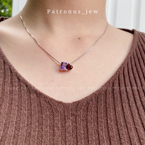 Dây Chuyền Lover Amethyst Mix Garnet De Luna