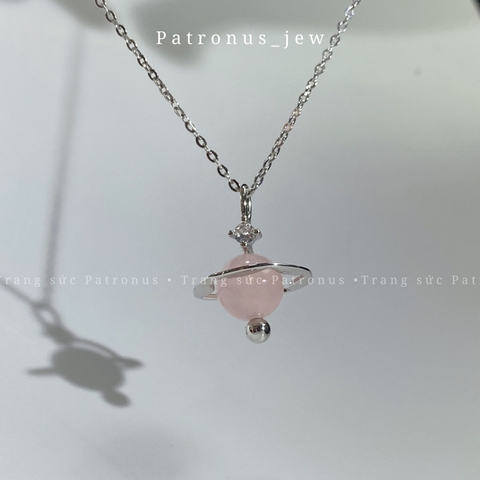 Dây Chuyền Lồng Đá Sao Thổ De Luna