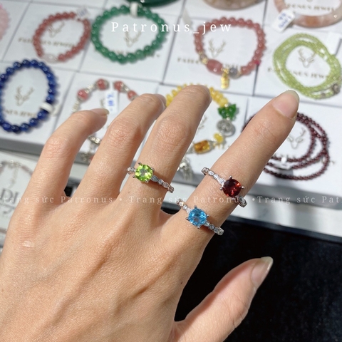 Nhẫn Jupiter Đá Thiên Nhiên De Luna