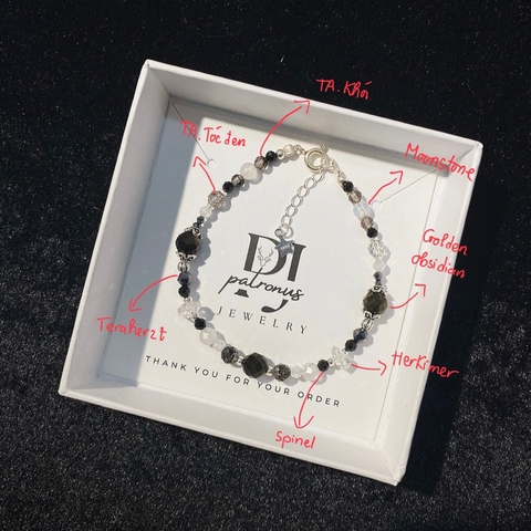 Vòng Tay Đá Nhí Thiên Nhiên Phối Ngẫu Nhiên De Luna